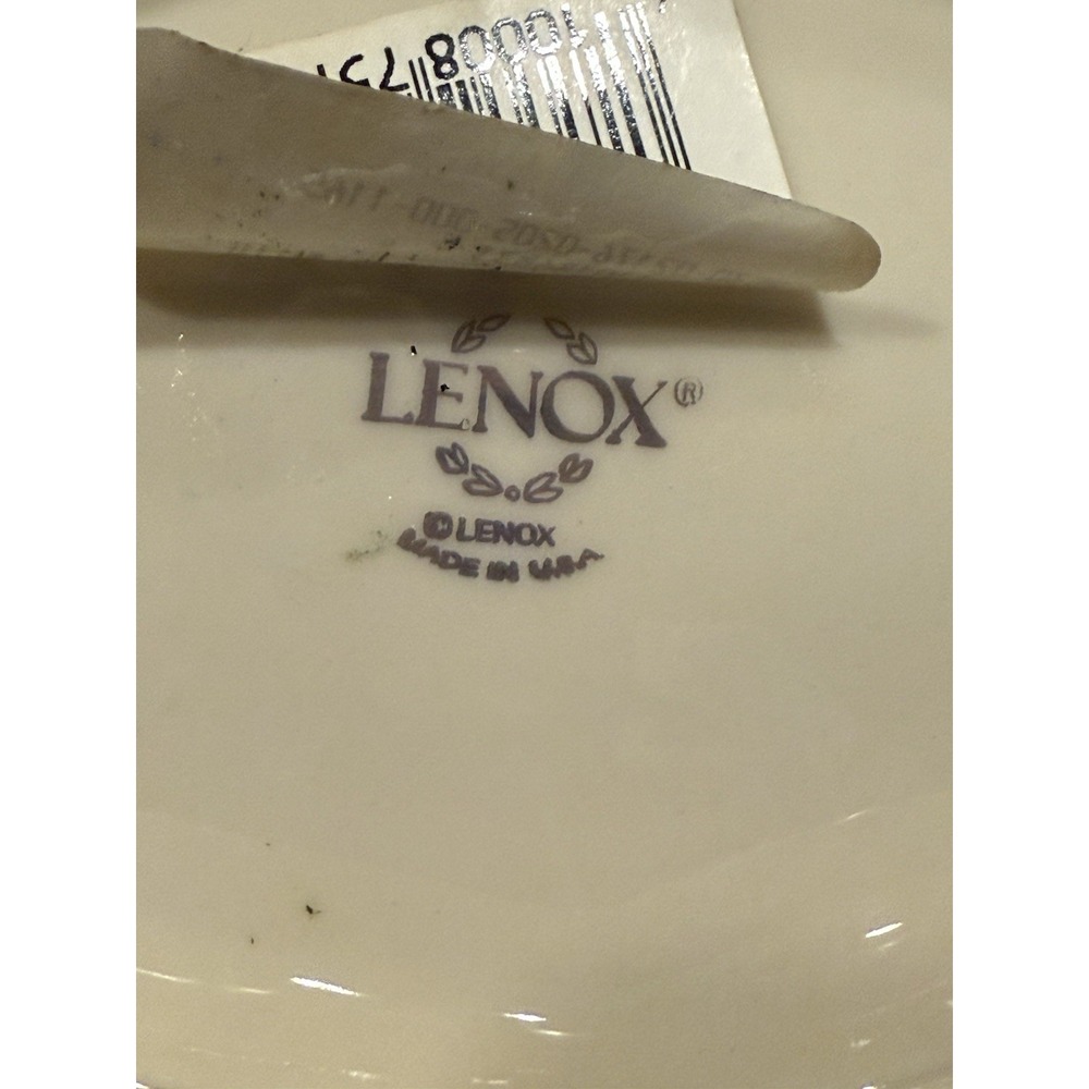 NIB Lenox Symphony 11" Scalloped Oval Centerpiece Serving Bowl 24K Gold Trim USA - Picture 6 of 9